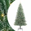 vidaXL Arbre de No&euml;l artificiel floconn&eacute; de neige avec lumi&egrave;re LED