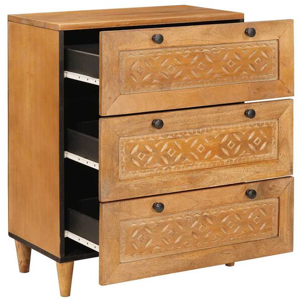 vidaXL Buffet 2 pcs Marron 60 x 33 x 75 cm bois de manguier massif