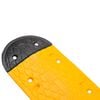 vidaXL Ralentisseur Jaune et noir 129x32,5x4 cm Caoutchouc