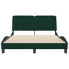 vidaXL Cadre de lit sans matelas vert fonc&eacute; 140x190 cm velours