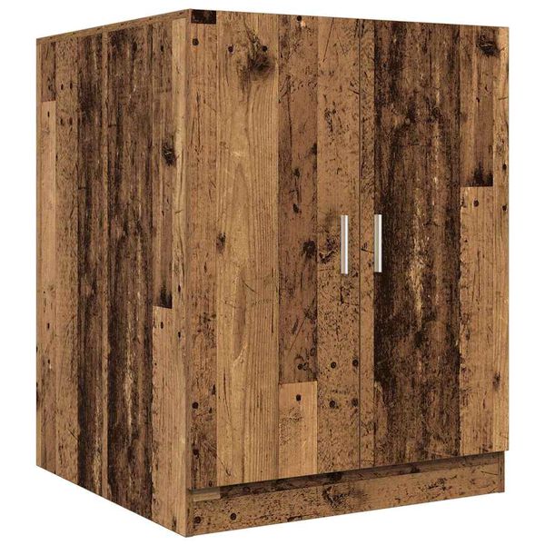 vidaXL Meuble pour machine &agrave; laver vieux bois 70,5x71,5x91,5 cm