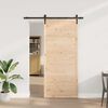 vidaXL Porte coulissante Naturel 80 x 208 cm Bois de pin massif