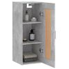 vidaXL Armoire murale gris b&eacute;ton 34,5x34x90 cm bois d'ing&eacute;nierie