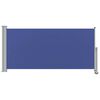 vidaXL Auvent lat&eacute;ral r&eacute;tractable de patio 120x300 cm Bleu