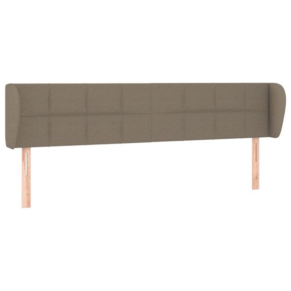 vidaXL T&ecirc;te de lit avec oreilles Taupe 163x23x78/88 cm Tissu