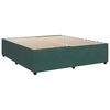 vidaXL Sommier &agrave; lattes de lit et matelas Vert fonc&eacute; 200x200cm Velours