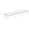 vidaXL Étagère murale flottante 4 pcs Blanc brillant 90x23,5x3,8cm MDF