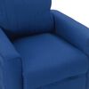 vidaXL Fauteuil électrique de massage Bleu Tissu