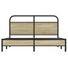 vidaXL Cadre de lit sans matelas 150x200 cm ch&ecirc;ne sonoma