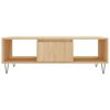vidaXL Table basse ch&ecirc;ne sonoma 104x60x35 cm bois d'ing&eacute;nierie