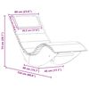 vidaXL Chaise longue &agrave; bascule avec coussin en bois massif d'acacia