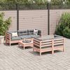 vidaXL Salon de jardin 6 pcs et coussins bois massif sapin de douglas