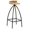 vidaXL Chaises de bar lot de 2 bois de manguier solide