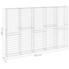 vidaXL Mur en gabion avec couvercles Acier galvanis&eacute; 300x30x200 cm