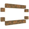 vidaXL Ensemble de meubles TV 8 pcs Ch&ecirc;ne fum&eacute; Bois d'ing&eacute;nierie