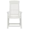 vidaXL Chaises inclinables de jardin lot de 2 blanc PP