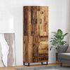 vidaXL Haut Armoire avec tiroir 2 pcs Bois Ancien 69,5 x 34 x 180 cm