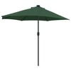 vidaXL Parasol de jardin Vert 294 x 150 x 224 cm Polyester et Acier
