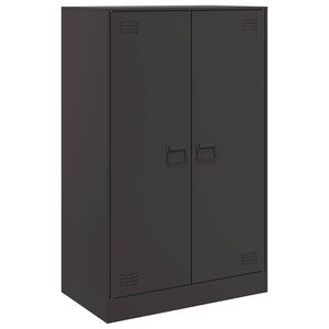 vidaXL Buffet noir 67x39x107 cm acier