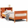 vidaXL Lit bibliothèque sans matelas cire marron 75x190 cm pin massif