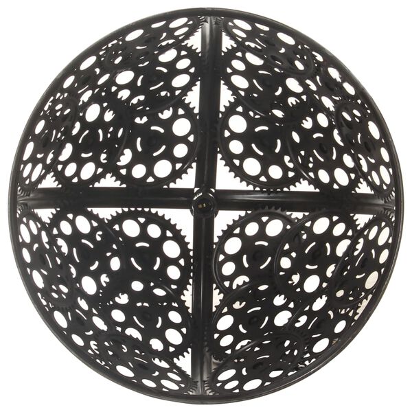 vidaXL Plafonnier industriel en forme de roue dent&eacute;e 65 cm E27