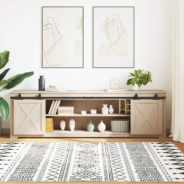 vidaXL Kit de porte d'armoire coulissante 213 cm acier au carbone