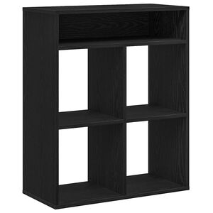 vidaXL Biblioth&egrave;que noir 66x31x80 cm bois d'ing&eacute;nierie