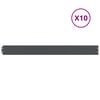 vidaXL Bordures pelouse 10pcs anthracite 10x103cm acier lamin&eacute; &agrave; froid