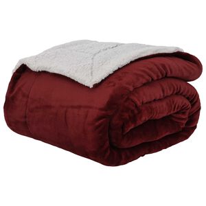 vidaXL plaid Bordeaux 130 x 150 cm 1 kg Polaire