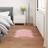 vidaXL Tapis en fausse anti-d&eacute;rapant Olite Rose 80 x 120 cm Polyester