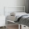 vidaXL T&ecirc;te de lit de remplacement m&eacute;tal blanc 100 cm