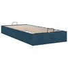 vidaXL Cadre de lit ottoman sans matelas bleu fonc&eacute; 90x190 cm velours