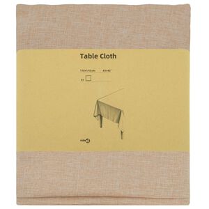 vidaXL Tissu de Table 5 pc Carr&eacute; Beige 110 x 110 cm