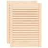 vidaXL Portes d'armoire &agrave; persiennes 2pcs 69x49,4cm bois de pin massif