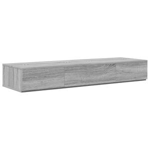 vidaXL Bureau de studio Sonoma gris 130 x 40 x 19,5 cm