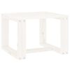 vidaXL Table d'appoint de jardin blanc 40x38x28,5cm bois massif de pin