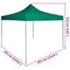vidaXL Tente pliable verte 3 x 3 m