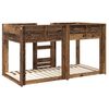 vidaXL Lit Superpos&eacute; pour Enfants Bois ancien 80 x 200 cm