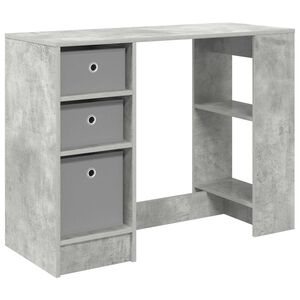 vidaXL Bureau Gris b&eacute;ton 100 x 40 x 75 cm Bois d'ing&eacute;nierie