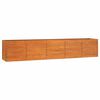 vidaXL Lit sur&eacute;lev&eacute; de jardin rouill&eacute; 400x80x77 cm acier corten