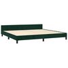 vidaXL Cadre de lit sans matelas vert fonc&eacute; 200x200 cm velours