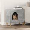 vidaXL Maison pour chat B&eacute;ton 51 x 30 x 52 cm Bois d'ing&eacute;nierie
