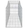 vidaXL Panier de gabions arqué 200x50x60/80 cm Fer galvanisé
