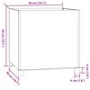 vidaXL Jardini&egrave;res avec pieds 2 pcs Rouill&eacute; 50x50x50 cm Acier corten