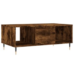vidaXL Table basse Ch&ecirc;ne fum&eacute; 90x50x36,5 cm Bois d'ing&eacute;nierie