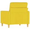 vidaXL Fauteuil Jaune clair 60 cm Tissu