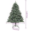 vidaXL Sapin de Noël artificiel avec 300 LED Vert 140 x 140 x 210 cm