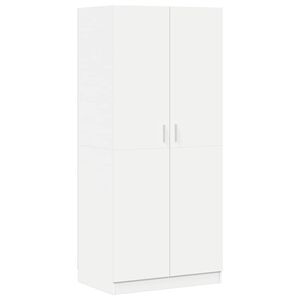 vidaXL Garde-robe Blanc 80x52x180 cm Bois d&rsquo;ing&eacute;nierie