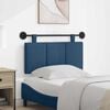 vidaXL T&ecirc;te de lit suspendue Montage mural Bleu 90 x 55 x 5 cm tissu