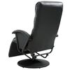 vidaXL Fauteuil inclinable TV Noir Similicuir